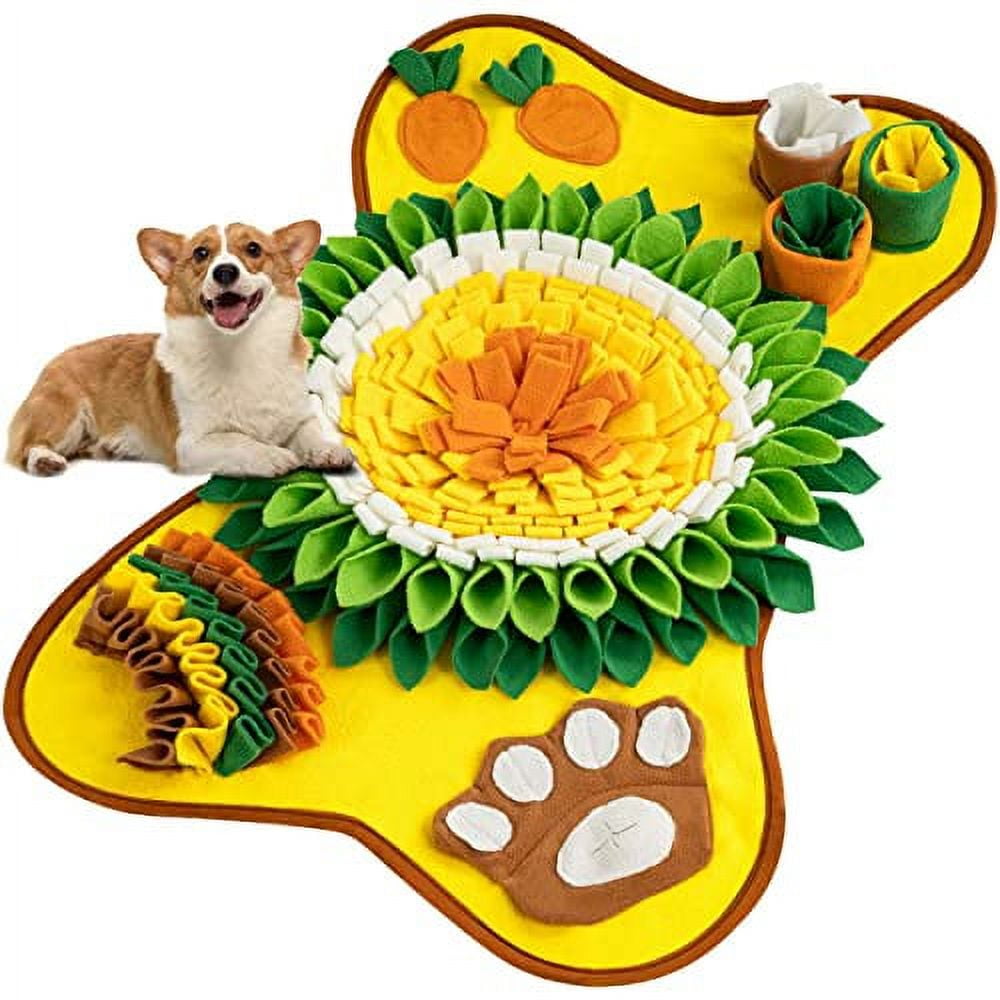 Dog snuffle enrichment mat fleece foraging non-slip
