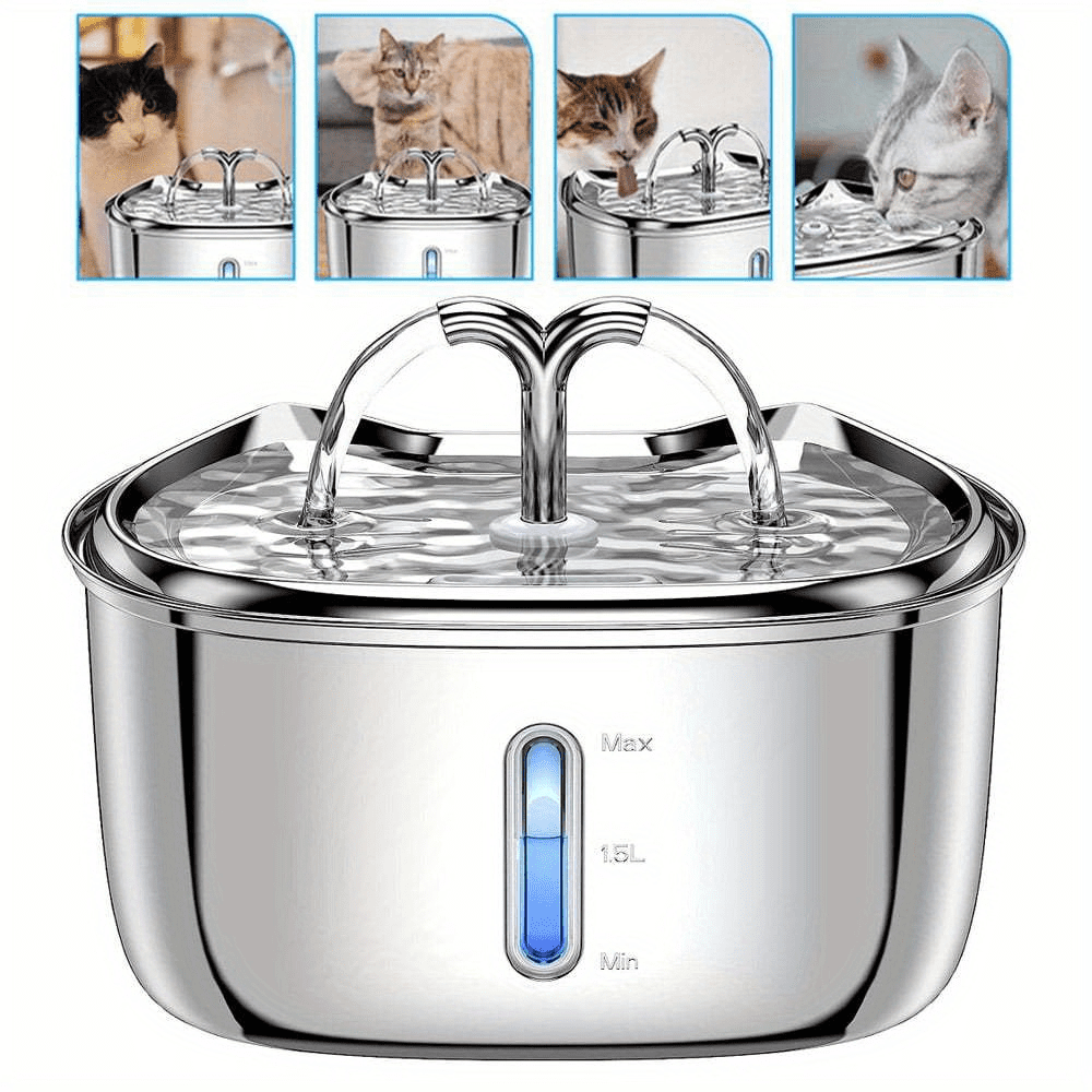Cat water fountain stainless steel silent pump
