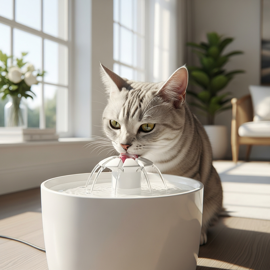 Silent-Flow Cat Water Fountain