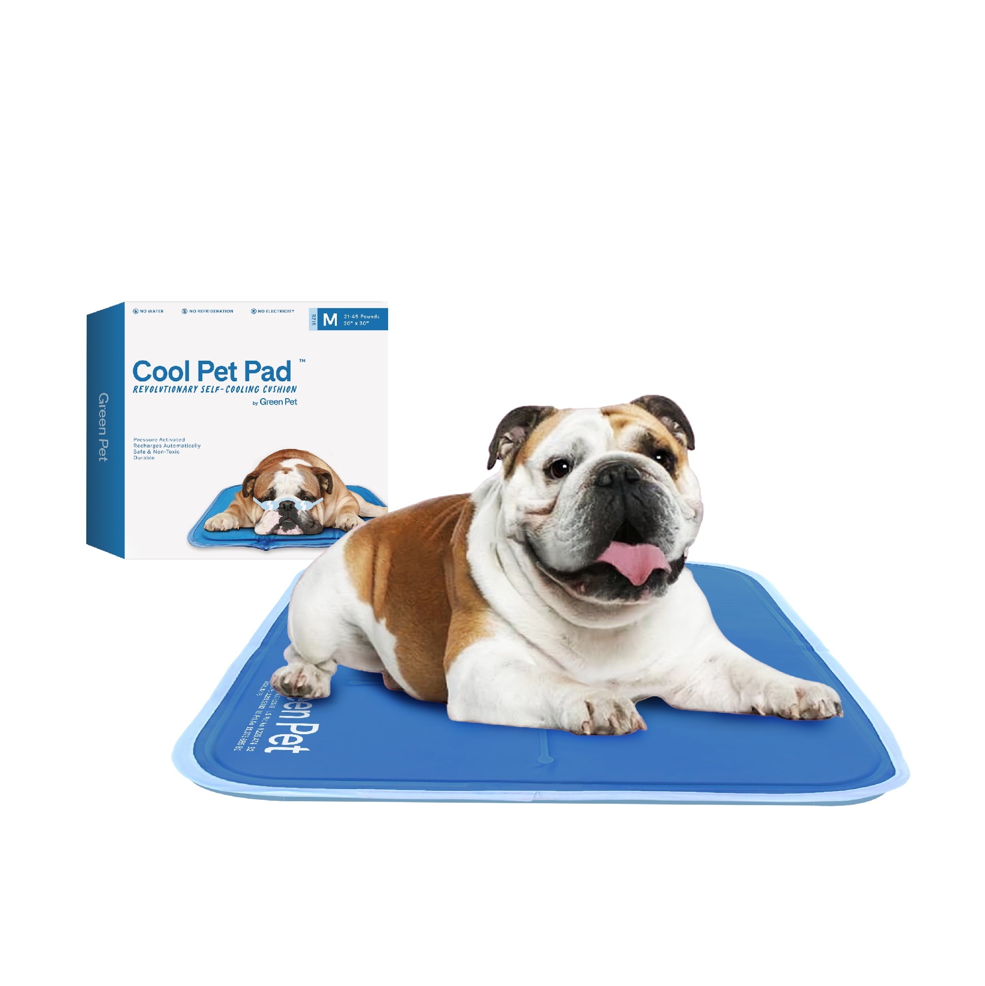 Pet self cooling gel mat pressure activated dog cat summer